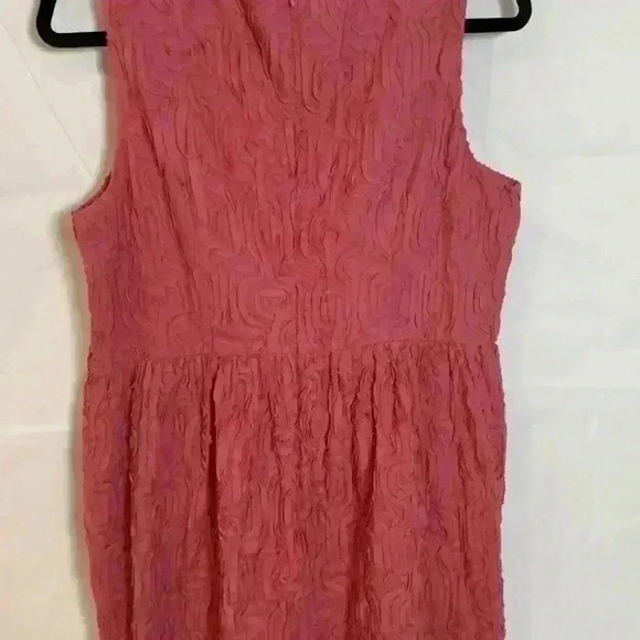 Talbots Sheath Flower Embroidered Peach Dress Size 16P - Picture 7 of 15